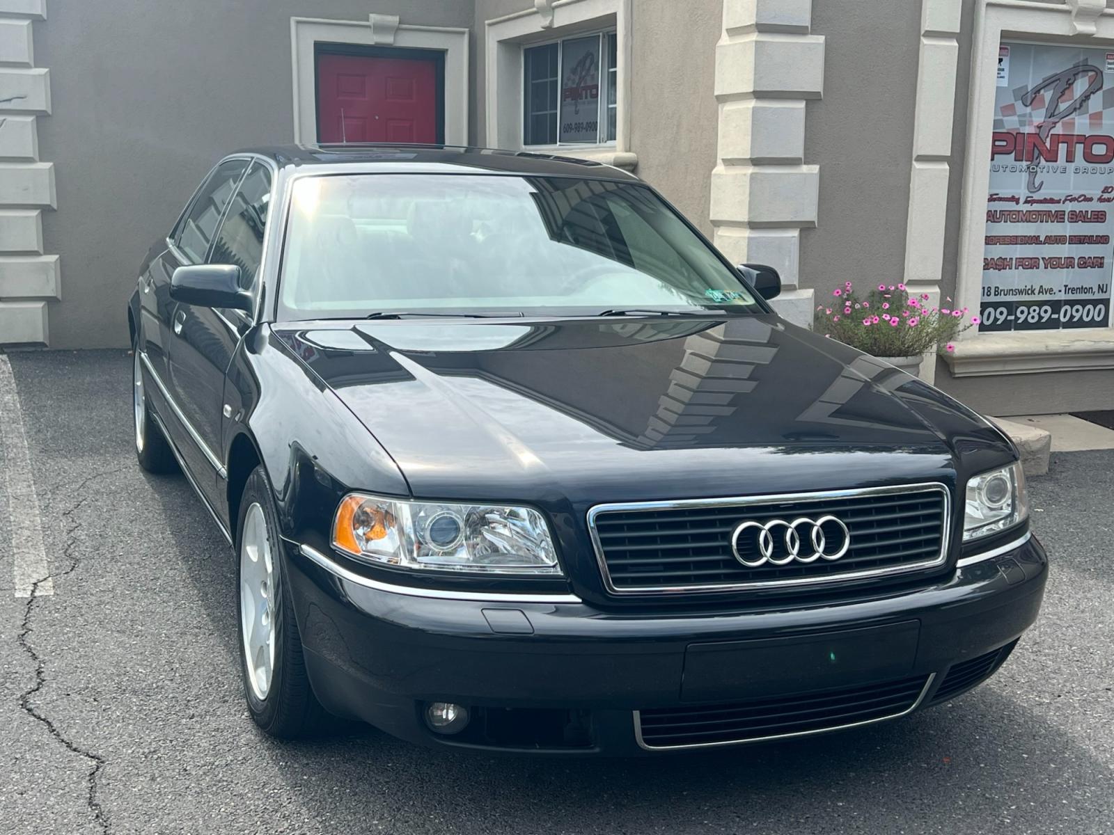 2001 BLACK /Beige leather Audi A8 (WAUML54DX1N) , located at 1018 Brunswick Ave, Trenton, NJ, 08638, (609) 989-0900, 40.240086, -74.748085 - This is a very special vehicle! 1 owner that has been kept in the garage since brand new!! Fully serviced throughout the years and is still like Brand New with no dings, dents or scratches! A truly must see to appreciate as the original price of this car was over $70,000!! Please call Anthony to set - Photo #0